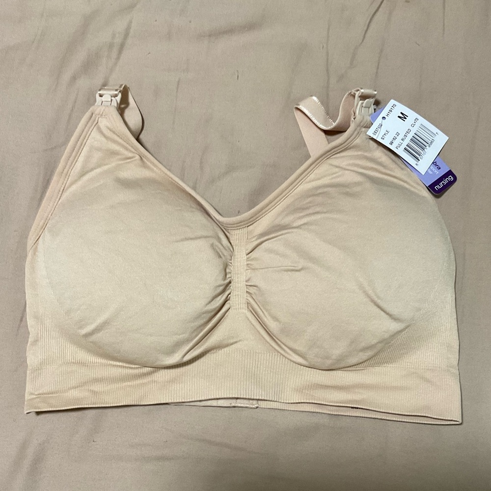 Motherhood Maternity Women's Cream Full-Busted Nursing Bra